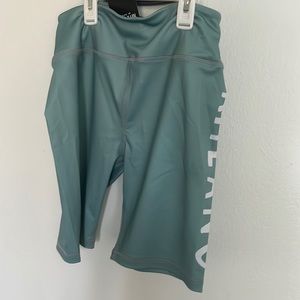 Milano teal biker shorts